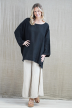 Lia Oversized Top with Sleeves