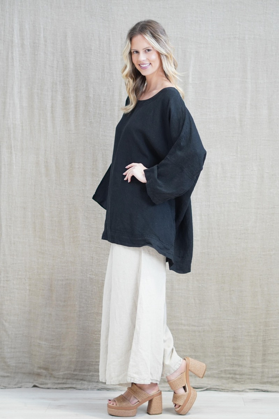 Lia Oversized Top with Sleeves