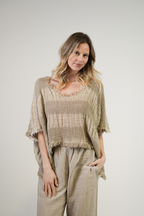 Sarita Linen Striped Top