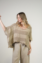 Sarita Linen Striped Top