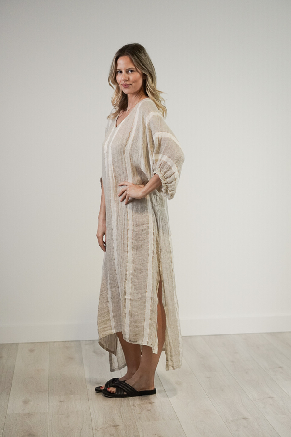 Rosa Elasticated Sleeves Kaftan
