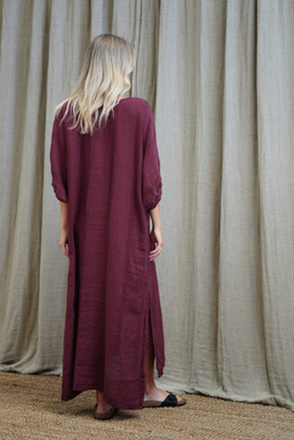 Claudia Elasticated Sleeves Kaftan