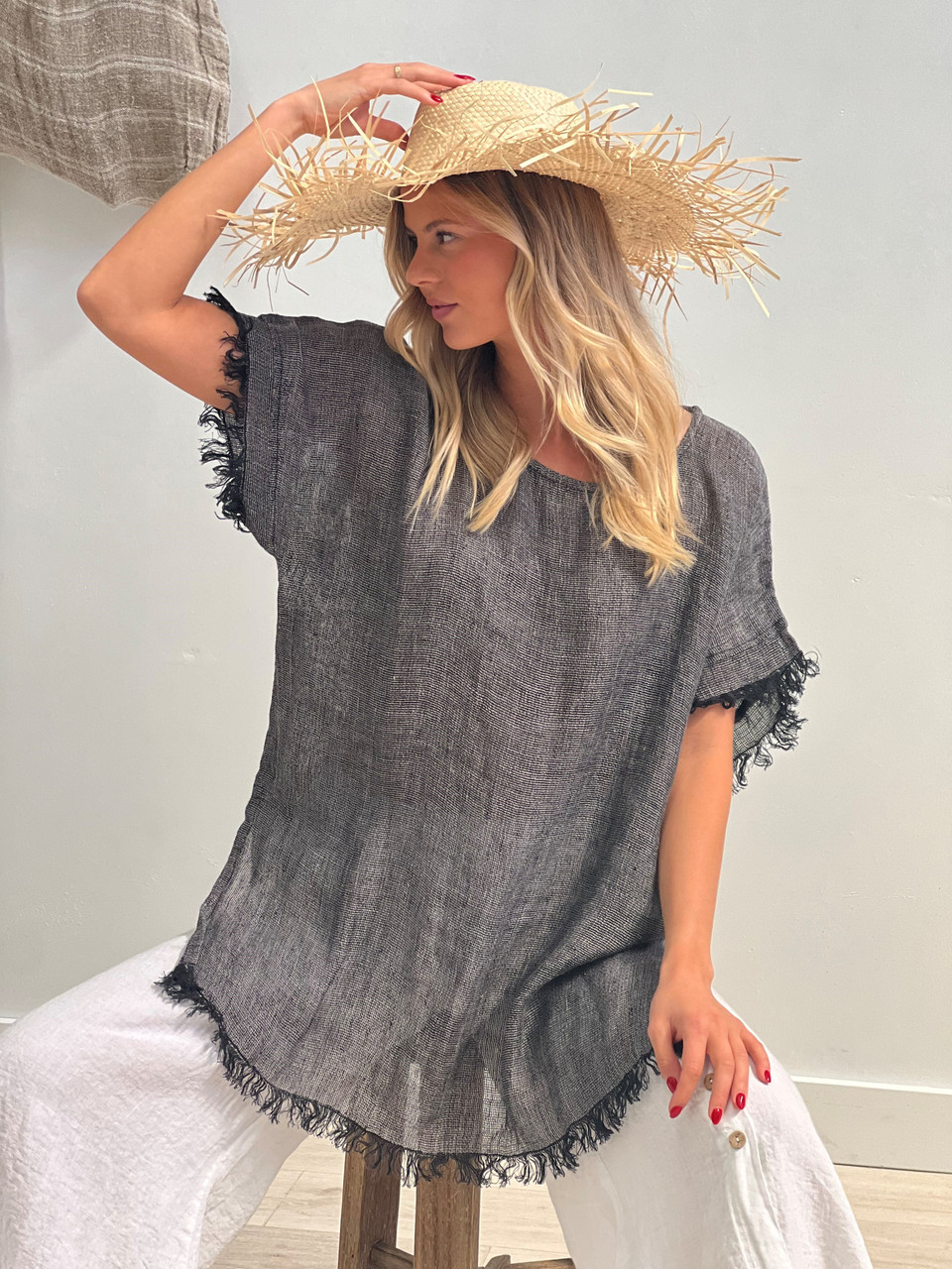 Lucia Fringed Top