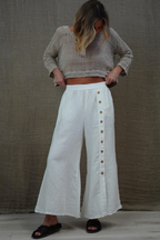 Bruna Button Wide Legged Pants