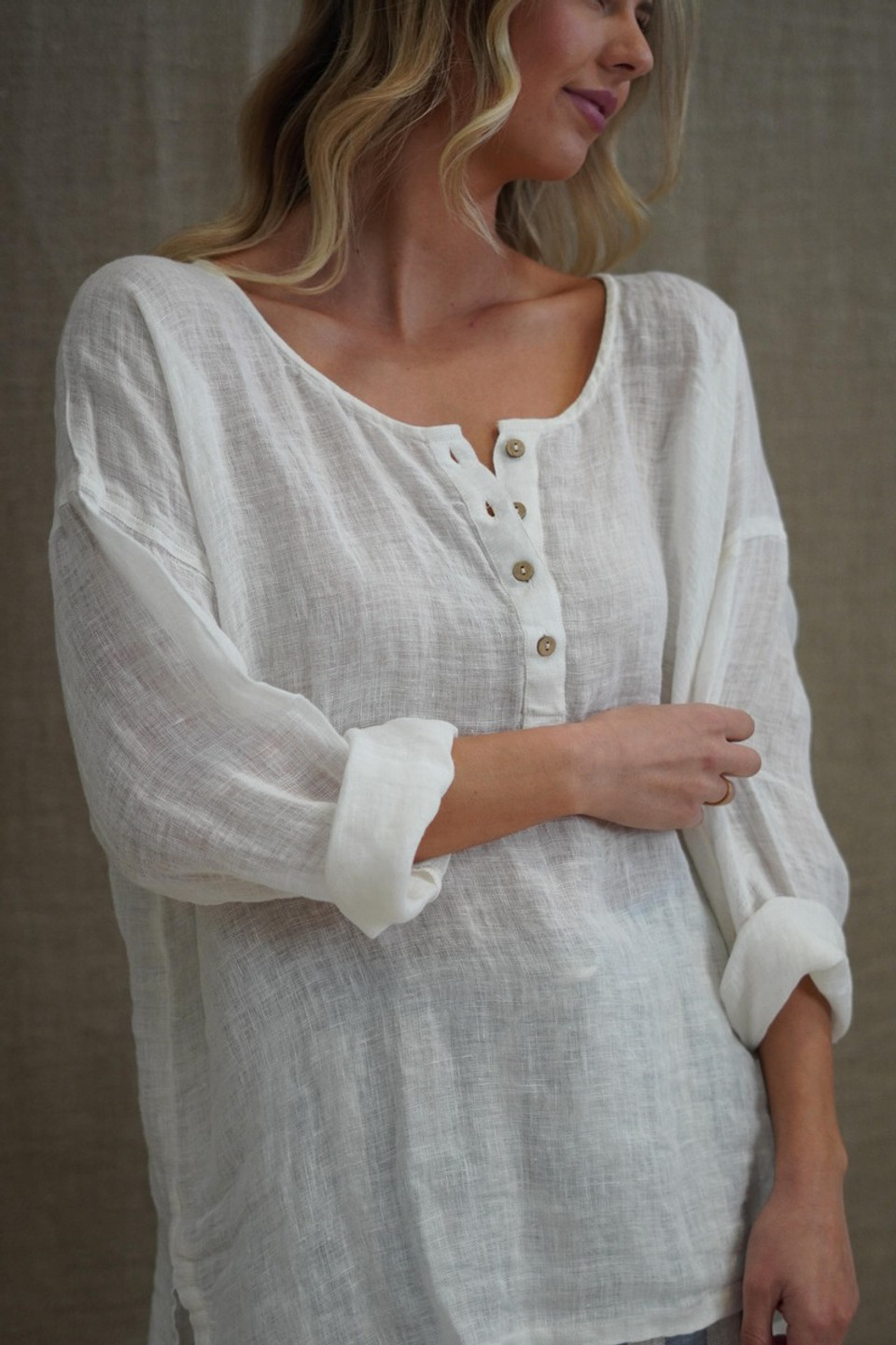 Cecilia Buttoned Top