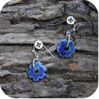 Clay Mini Circle Studs – Handmade with Gold/Silver Loops