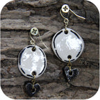 Clay Mini Circle Studs – Handmade with Gold/Silver Loops