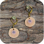 Bold Clay Sunburst Earrings – Handmade Statement Piece with Gold/Silver Loops