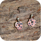 Bold Clay Sunburst Earrings – Handmade Statement Piece with Gold/Silver Loops