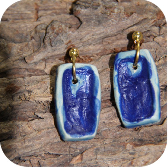 Bold Clay Sunburst Earrings – Handmade Statement Piece with Gold/Silver Loops