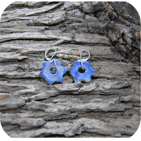 Clay Mini Circle Studs – Handmade with Gold/Silver Loops