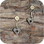 Clay Mini Circle Studs – Handmade with Gold/Silver Loops