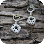 Clay Mini Circle Studs – Handmade with Gold/Silver Loops
