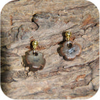 Clay Mini Circle Studs – Handmade with Gold/Silver Loops