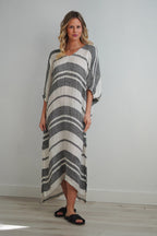 Rosa Elasticised Sleeves Kaftan