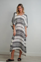 Rosa Elasticised Sleeves Kaftan