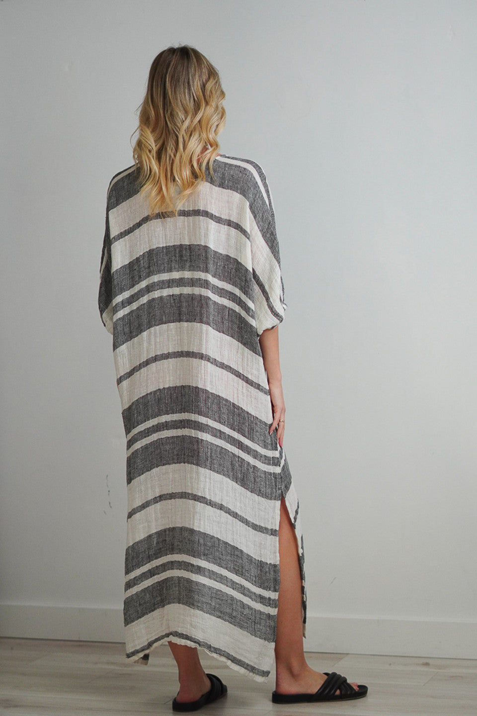 Rosa Elasticised Sleeves Kaftan